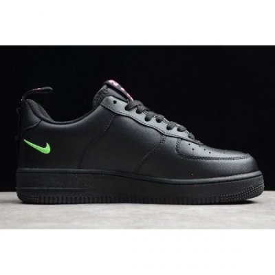 Nike Air Force 1 Low Utility Siyah / Krema Yeşil / Pembe Kaykay Ayakkabı Türkiye - Q8D9UGCV